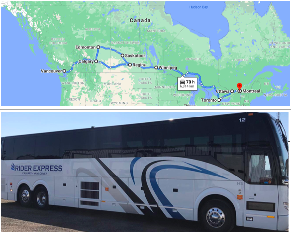 Rider Express expanding bus services to East Canada. Toronto, Niagara Falls and Ottawa
