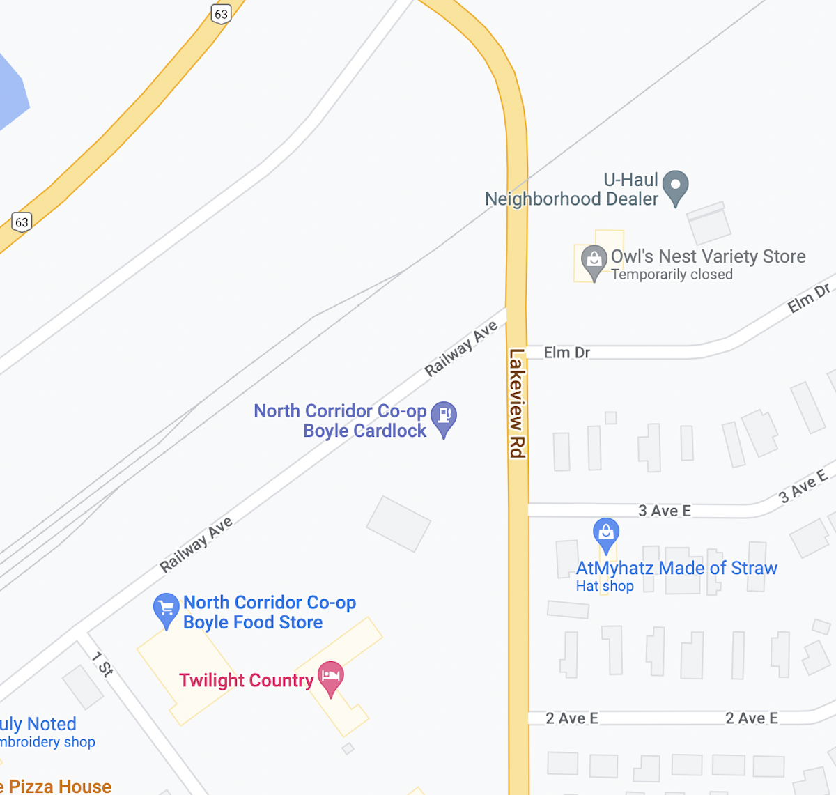 Boyle Bus Station Map Screenshot