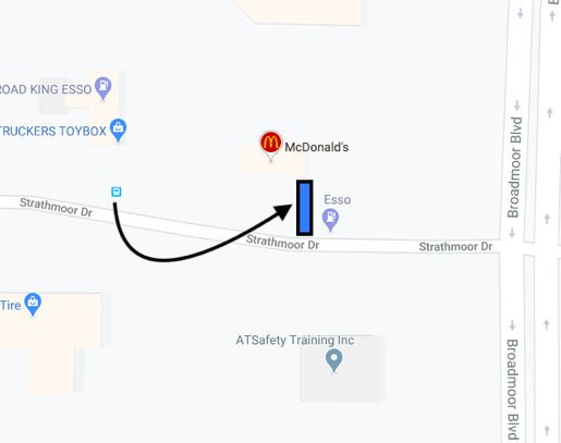 Edmonton Sherwood Bus Station Map Screenshot