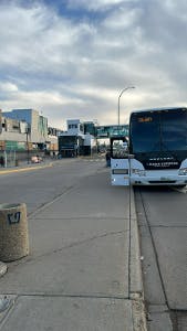 Outside Image Of Edmonton South Bus Stop