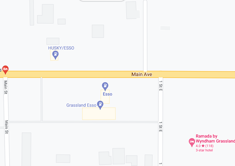 Grassland Bus Station Map Screenshot