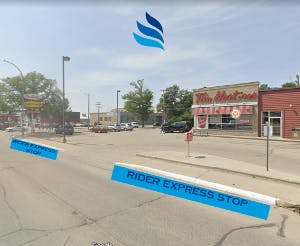 Outside Image Of Moose Jaw Bus Stop